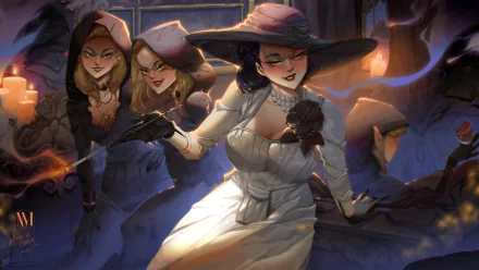  Lady Dimitrescu and her daughters by Nico Melba