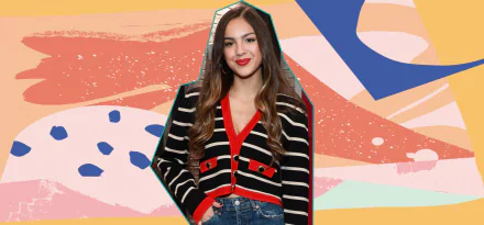 lipstick brunette singer actress American Celebrity Olivia Rodrigo HD Desktop Wallpaper | Background Image