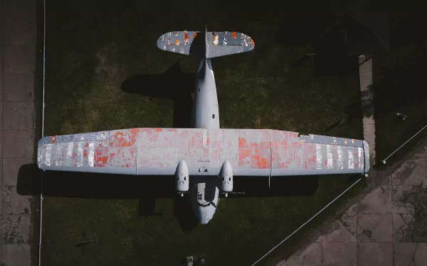  Plane Casting A Shadow On The Ground