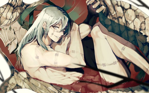 Anime Jujutsu Kaisen Mahito Grey Hair Grey Eyes HD Wallpaper | Background Image