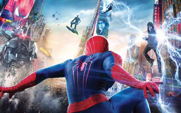 Movie The Amazing Spider-Man 2  Spider-Man Marvel Comics Green Goblin Electro Rhino Harry Osborn Peter Parker HD Wallpaper | Background Image