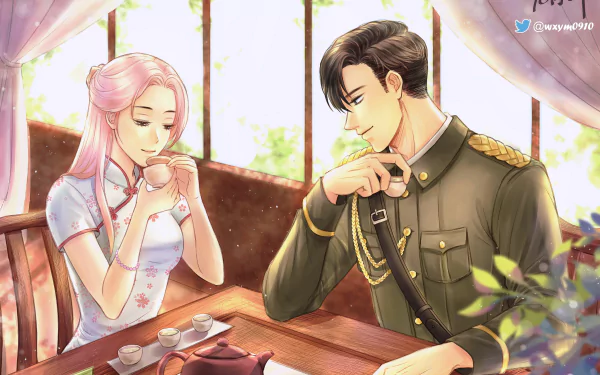 Anime Boy Meets Girl HD Desktop Wallpaper | Background Image