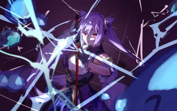 Slime (Genshin impact) Keqing (Genshin Impact) video game Genshin Impact HD Desktop Wallpaper | Background Image