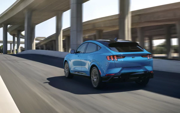 electric car SUV car Ford Ford Mustang vehicle Ford Mustang Mach-E HD Desktop Wallpaper | Background Image