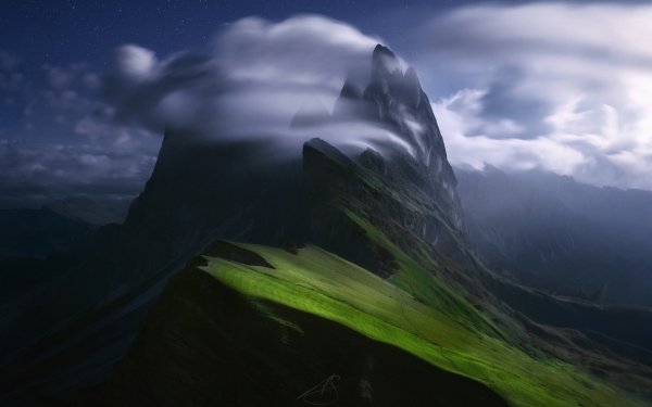 Earth Mountain Mountains Cloud Nature Peak HD Wallpaper | Background Image