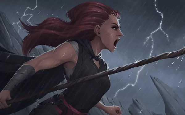 woman warrior fantasy HD Desktop Wallpaper | Background Image