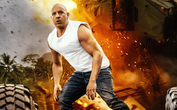 Dominic Toretto Vin Diesel movie Fast & Furious 9 HD Desktop Wallpaper | Background Image