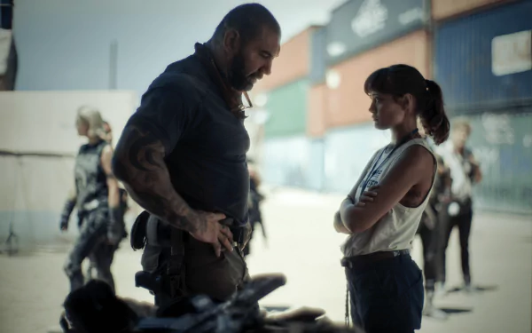  Dave Bautista &amp; Ella Purnell in Army of the Dead