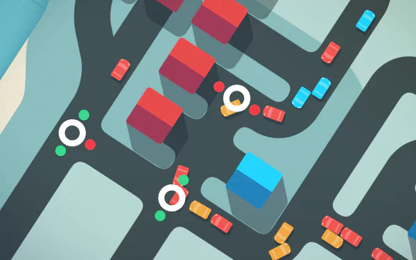 video game Mini Motorways HD Desktop Wallpaper | Background Image