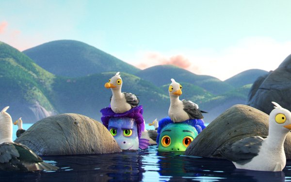 Movie Luca Luca Paguro Alberto Scorfano Sea Monster Seagull HD Wallpaper | Background Image
