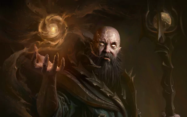 wizard video game Diablo Immortal staff HD Desktop Wallpaper | Background Image