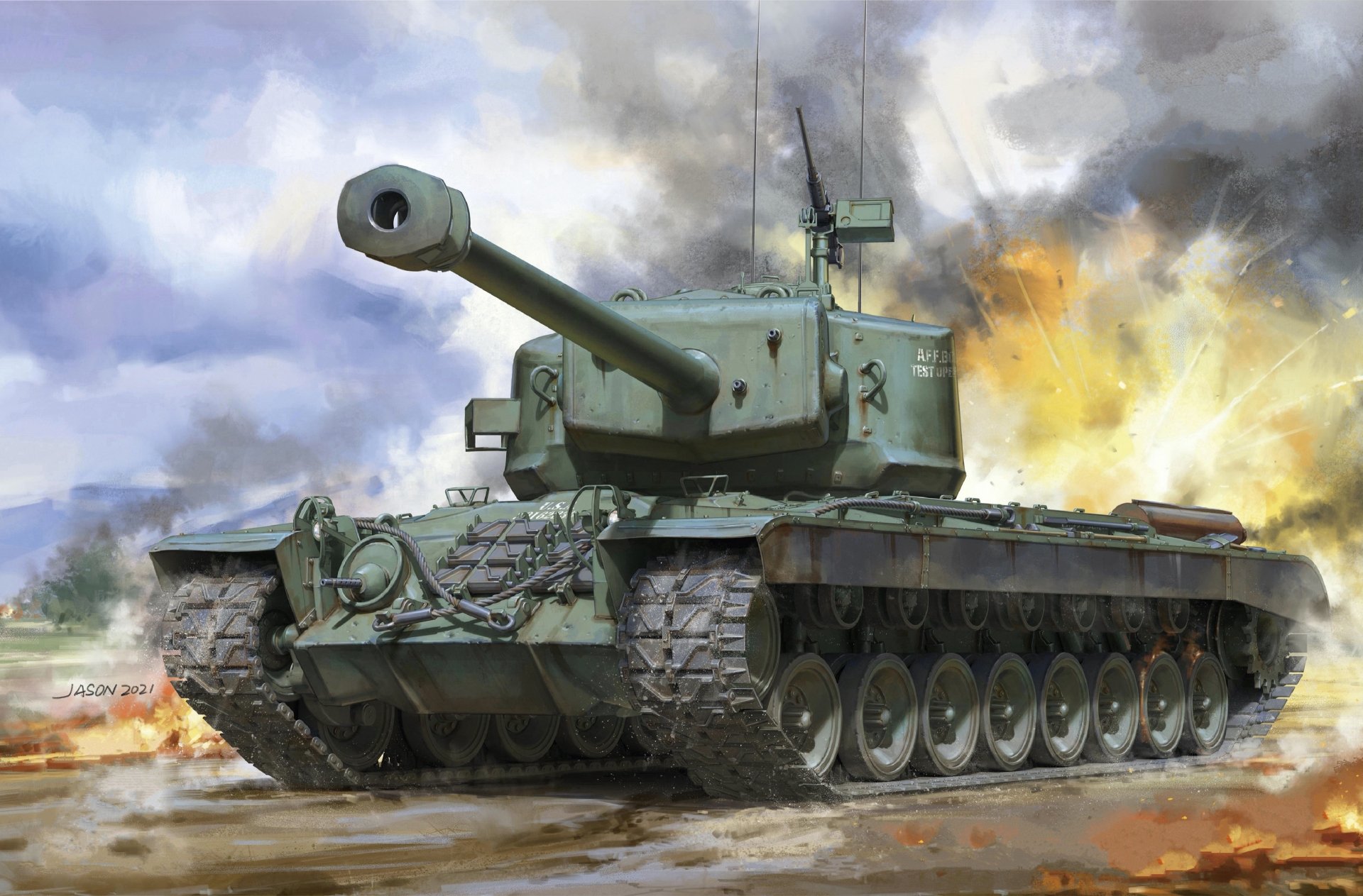 Download Tank Military T29 Heavy Tank 4k Ultra HD Wallpaper