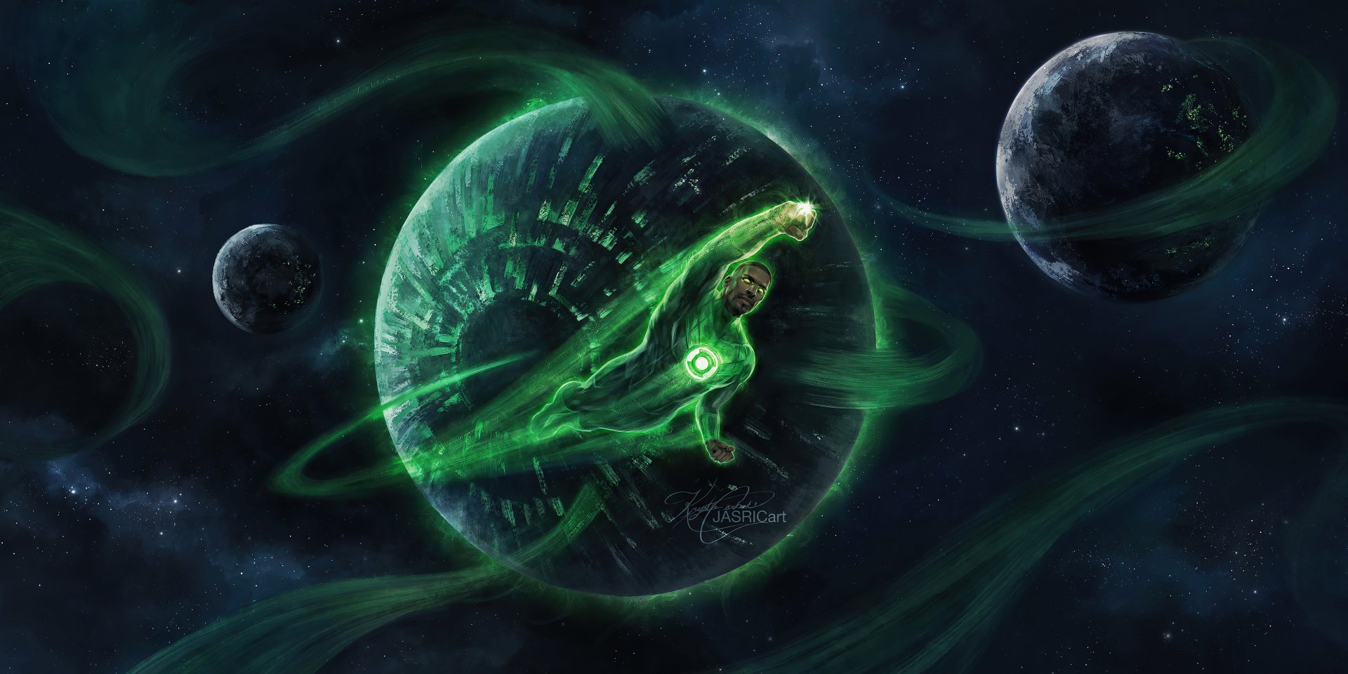 Download John Stewart (Green Lantern) Superhero DC Comics Comic Green Lantern HD Wallpaper by jasric