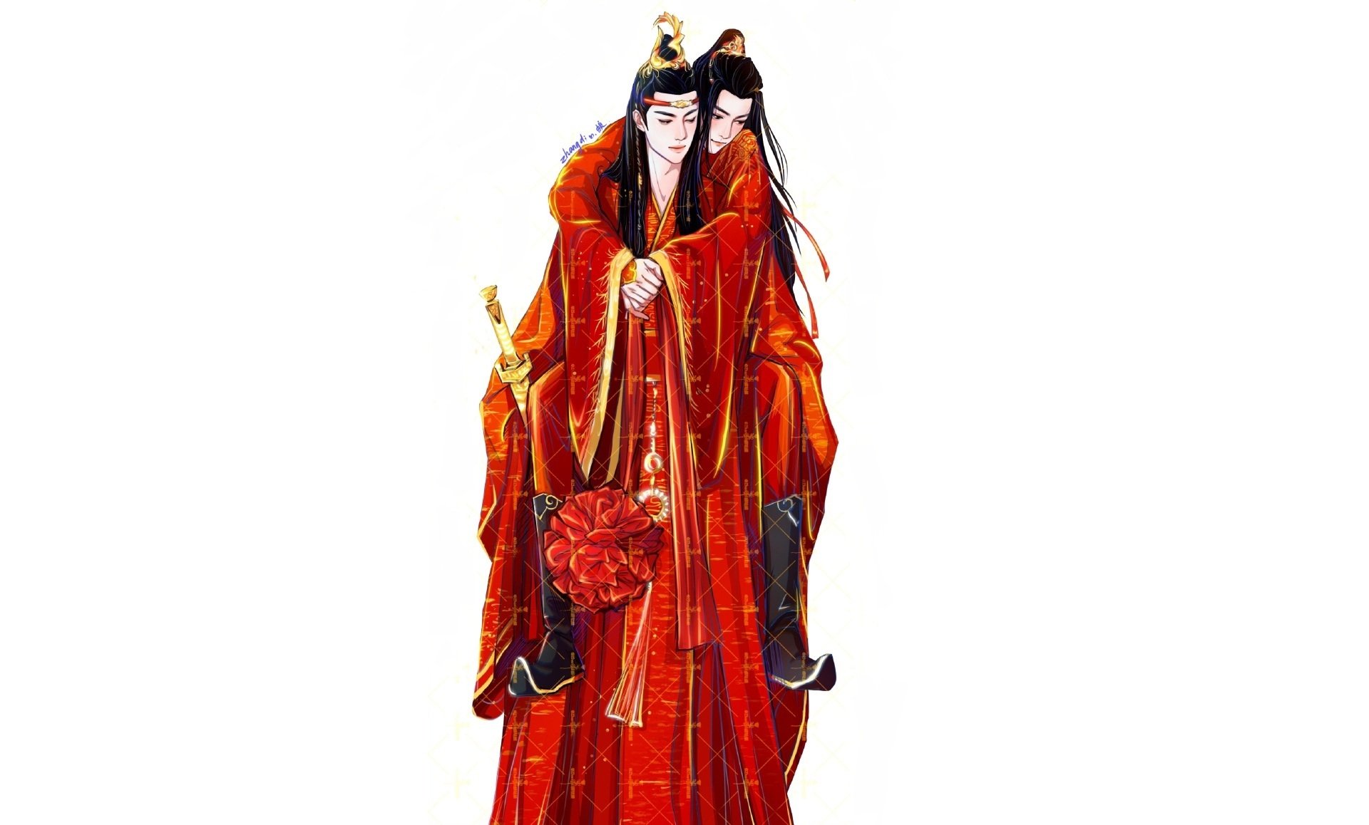 Download Xiao Zhan Wei Wuxian Wang Yibo Lan Wangji TV Show The Untamed HD Wallpaper