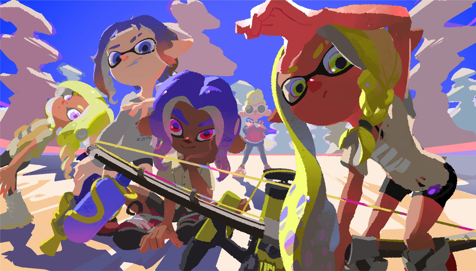 Download Video Game Splatoon 3 HD Wallpaper