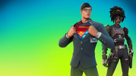 Doctor Slone (Fortnite) Clark Kent Superman video game Fortnite HD Desktop Wallpaper | Background Image
