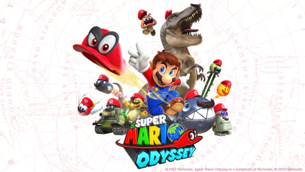 Cappy (Mario) Mario video game Super Mario Odyssey HD Desktop Wallpaper | Background Image