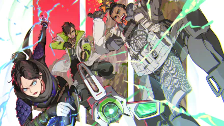 Gibraltar (Apex Legends) Wraith (Apex Legends) Crypto (Apex Legends) video game Apex Legends HD Desktop Wallpaper | Background Image