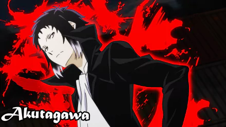 Ryūnosuke Akutagawa Anime Bungou Stray Dogs HD Desktop Wallpaper | Background Image