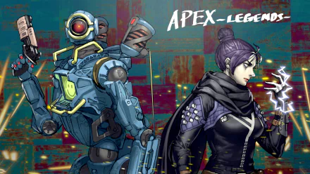 Wraith (Apex Legends) Pathfinder (Apex Legends) video game Apex Legends HD Desktop Wallpaper | Background Image