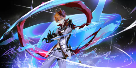 Tartaglia Childe (Genshin Impact) video game Genshin Impact HD Desktop Wallpaper | Background Image