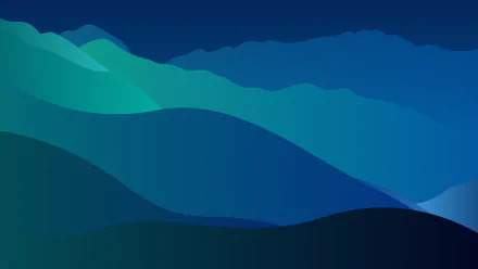 blue minimalist artistic mountain minimalist blue HD Desktop Wallpaper | Background Image