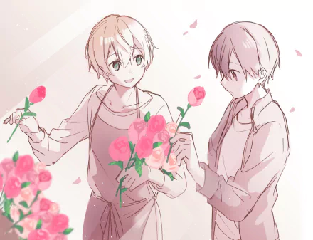 rose Kazuto Kirigaya Eugeo (Sword Art Online) Kirito (Sword Art Online) Anime Sword Art Online: Alicization HD Desktop Wallpaper | Background Image