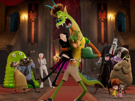Ericka Van Helsing Mavis (Hotel Transylvania) Dracula (Hotel Transylvania) Jonathan (Hotel Transylvania) movie Hotel Transylvania: Transformania HD Desktop Wallpaper | Background Image