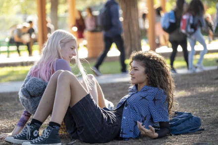 Jules Vaughn Rue Bennett Hunter Schafer Zendaya TV Show Euphoria HD Desktop Wallpaper | Background Image