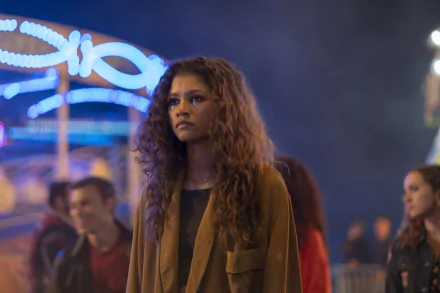Rue Bennett Zendaya TV Show Euphoria HD Desktop Wallpaper | Background Image