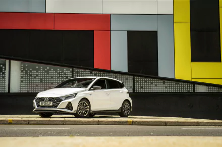  White Hyundai i20 N Line (BC3)