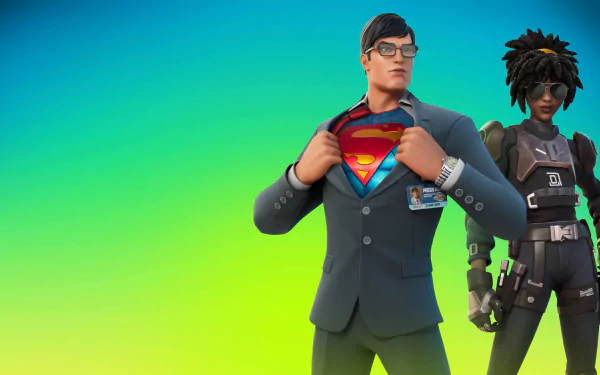 Doctor Slone (Fortnite) Clark Kent Superman video game Fortnite HD Desktop Wallpaper | Background Image