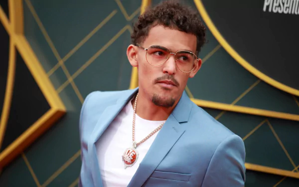 necklace NBA basketball Trae Young Sports HD Desktop Wallpaper | Background Image