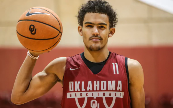 NBA basketball Trae Young Sports HD Desktop Wallpaper | Background Image