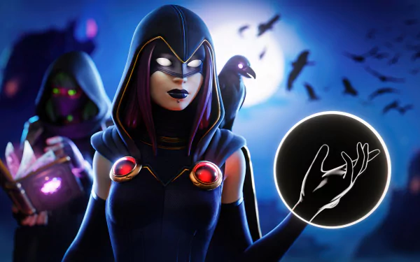 Raven (DC Comics) video game Fortnite HD Desktop Wallpaper | Background Image