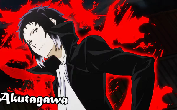 Ryūnosuke Akutagawa Anime Bungou Stray Dogs HD Desktop Wallpaper | Background Image
