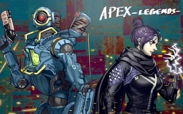 Wraith (Apex Legends) Pathfinder (Apex Legends) video game Apex Legends HD Desktop Wallpaper | Background Image