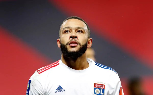 Olympique Lyonnais soccer Dutch Memphis Depay Sports HD Desktop Wallpaper | Background Image