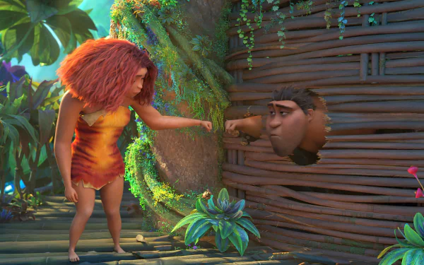 Grug (The Croods) Eep (The Croods) movie The Croods: A New Age HD Desktop Wallpaper | Background Image