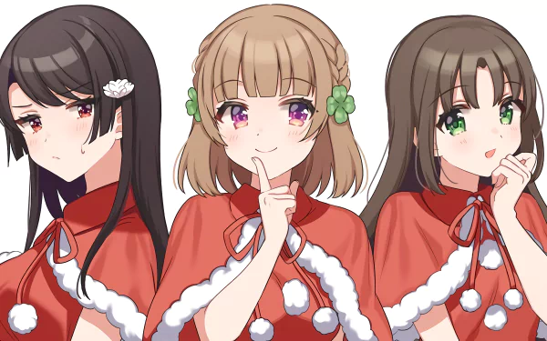 Maria Momosaka Kuroha Shida Shirokusa Kachi Anime Osamake: Romcom Where The Childhood Friend Won't Lose HD Desktop Wallpaper | Background Image