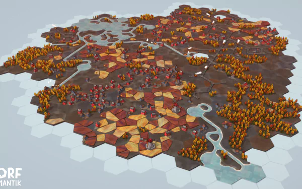 video game Dorfromantik HD Desktop Wallpaper | Background Image