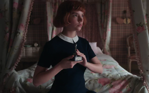 Beth Harmon Anya Taylor-Joy TV Show The Queen's Gambit HD Desktop Wallpaper | Background Image