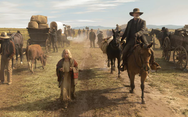 Helena Zengel Tom Hanks movie News of the World HD Desktop Wallpaper | Background Image