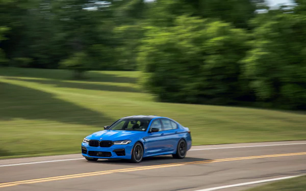  Blue 2021 BMW M5 Competition (F90)