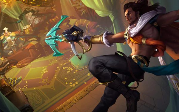 Akshan (League Of Legends) video game Legends of Runeterra HD Desktop Wallpaper | Background Image