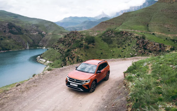  Orange 2021 Volkswagen Taos "JOY!" 4MOTION