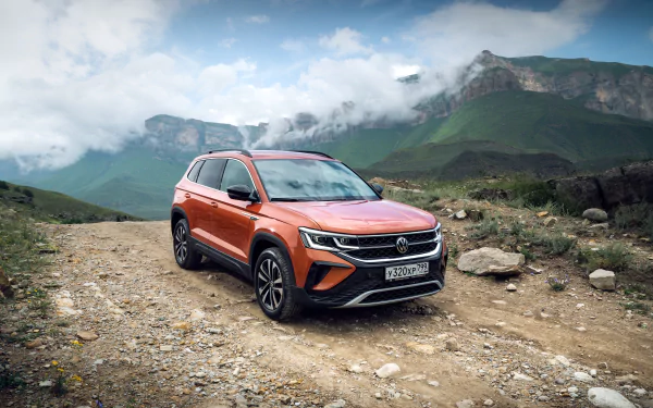  Orange 2021 Volkswagen Taos "JOY!" 4MOTION