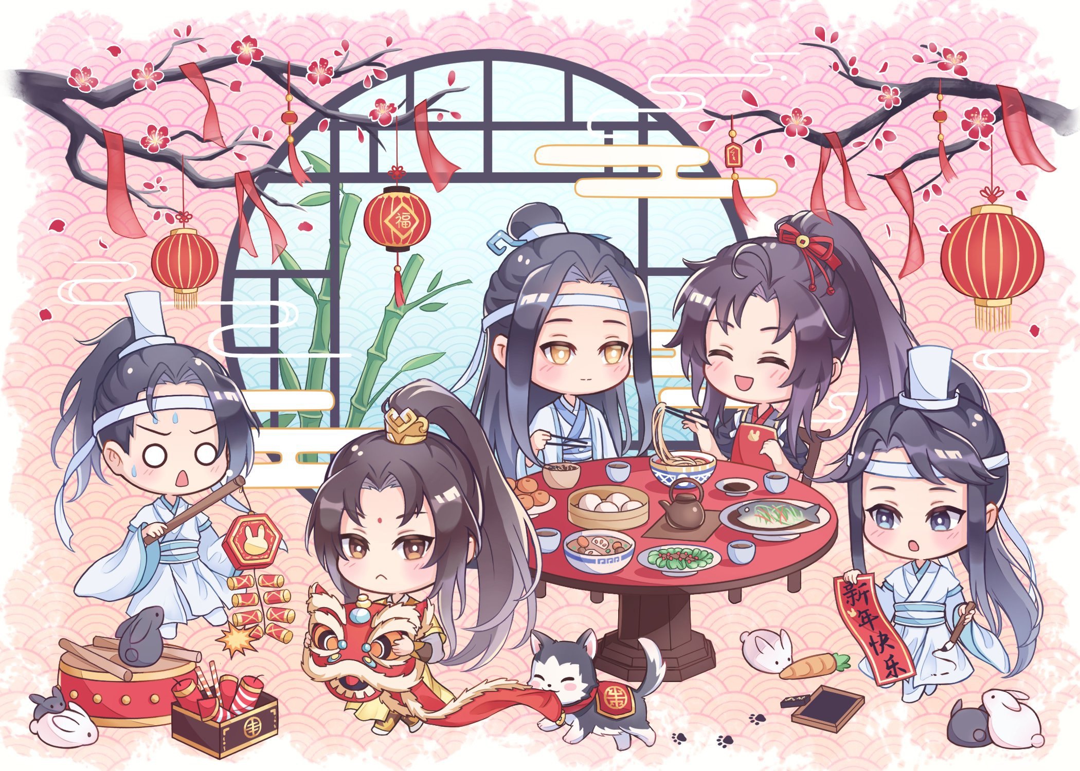 wei wuxian, anime, chibi y mo dao zu shi