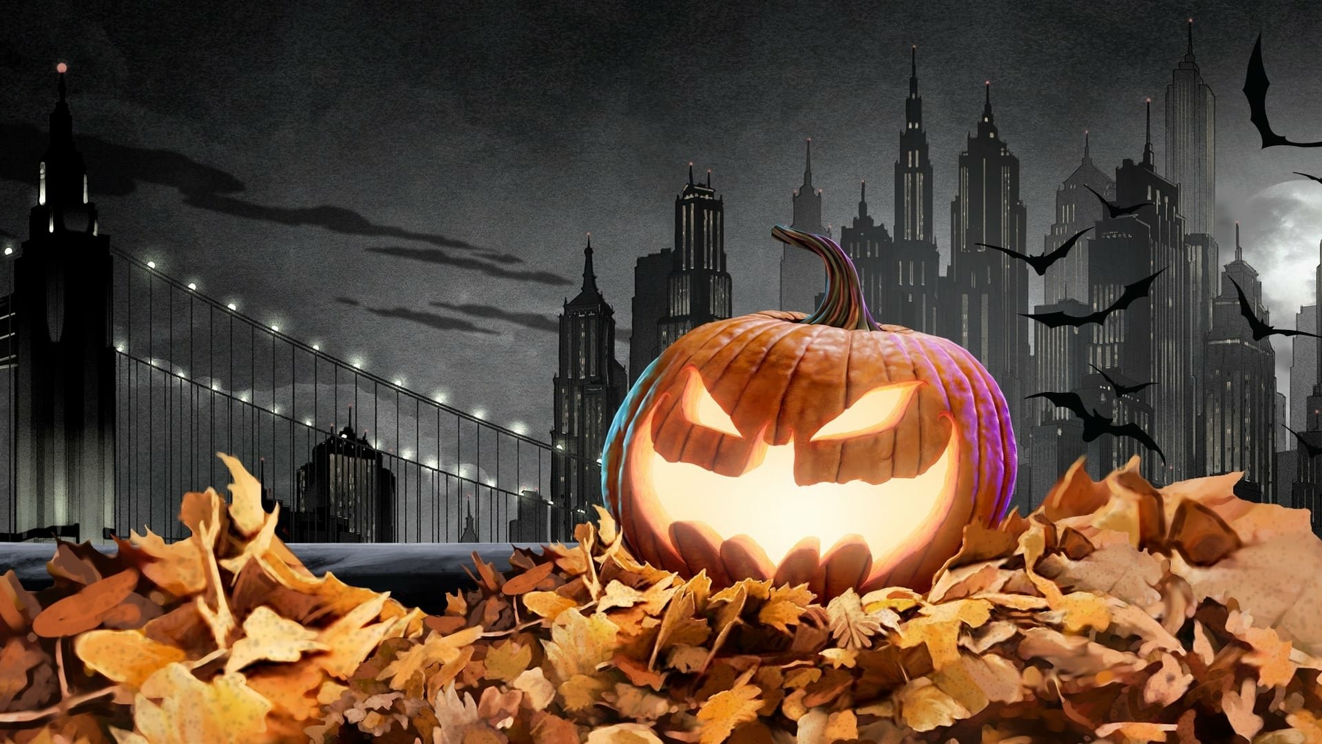 Download Jack-o'-lantern Movie Batman: The Long Halloween, Part One HD Wallpaper
