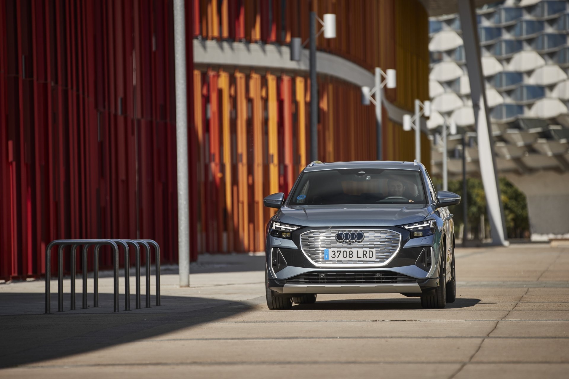 Download SUV Electric Car Vehicle Audi Q4 E-tron 4k Ultra HD Wallpaper